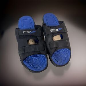 Speedo Blue/Black Boat Sandals  Double Strap Size XXL